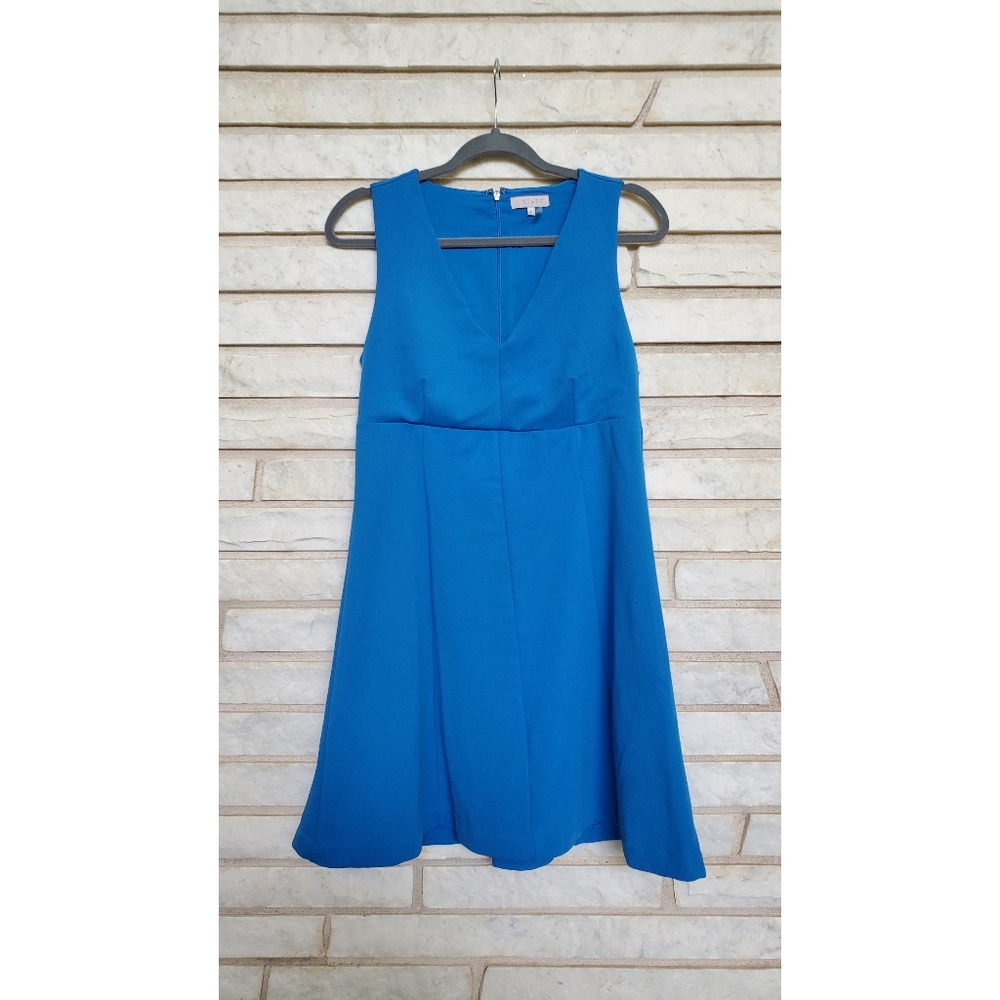 1 STATE Blue A-Line Sleeveless Dress